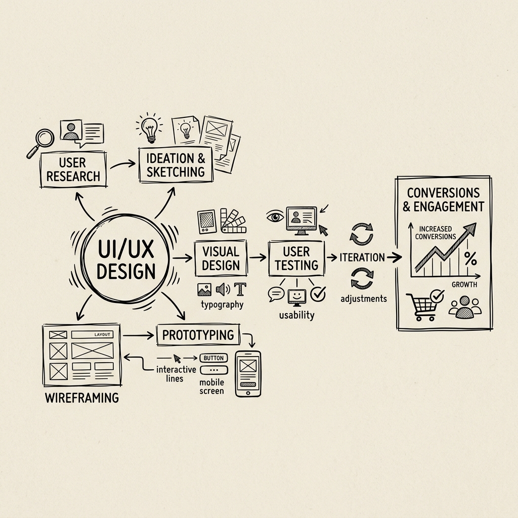 UI/UX Design Principles That Drive Better Conversions
