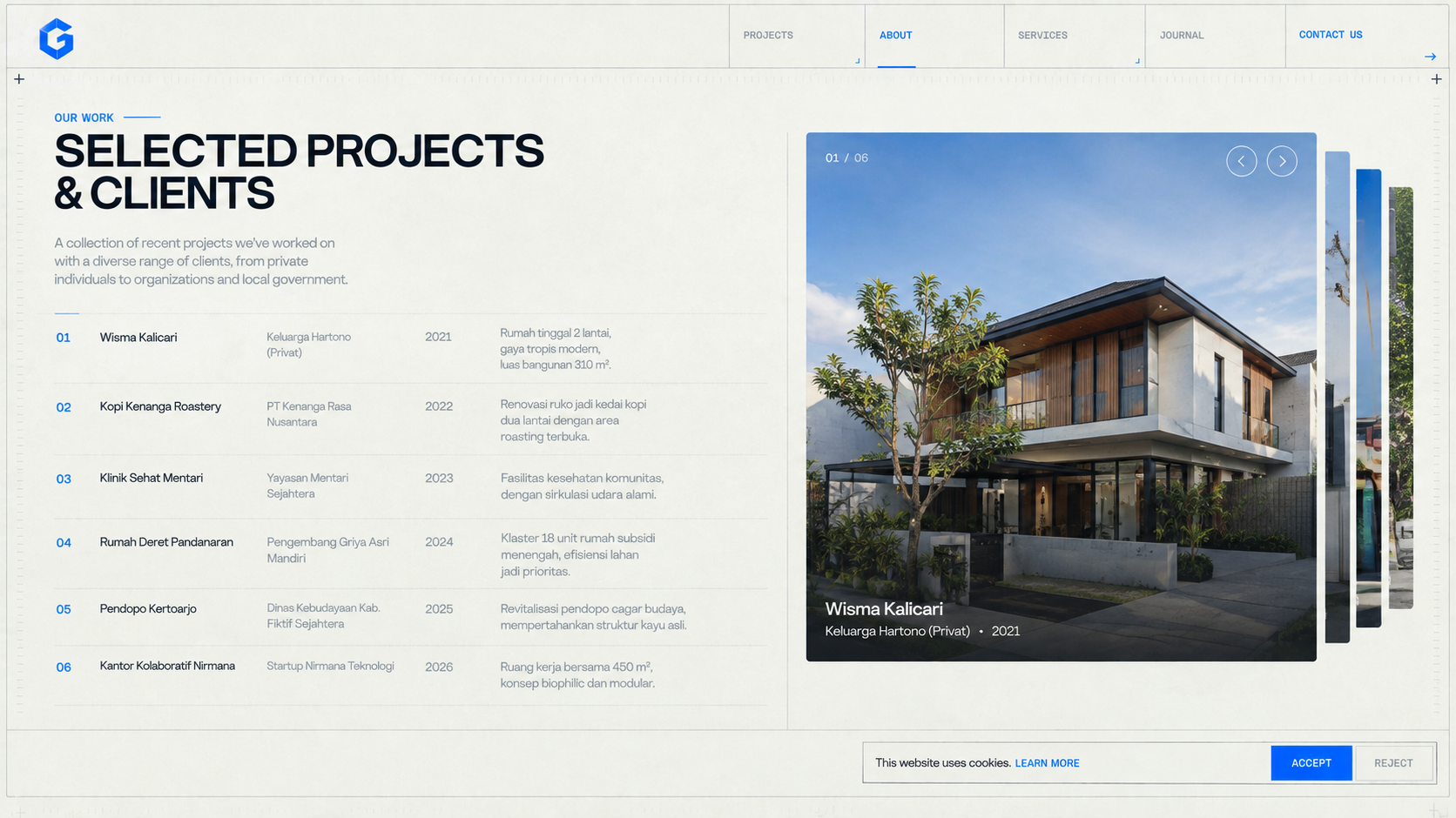 Project & Client Portfolio